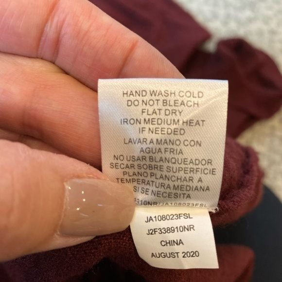 Joseph A Easy Boxy Fit Solid Print Turtleneck Ribbed Knit Poncho Tunic NWT - Picture 11 of 11